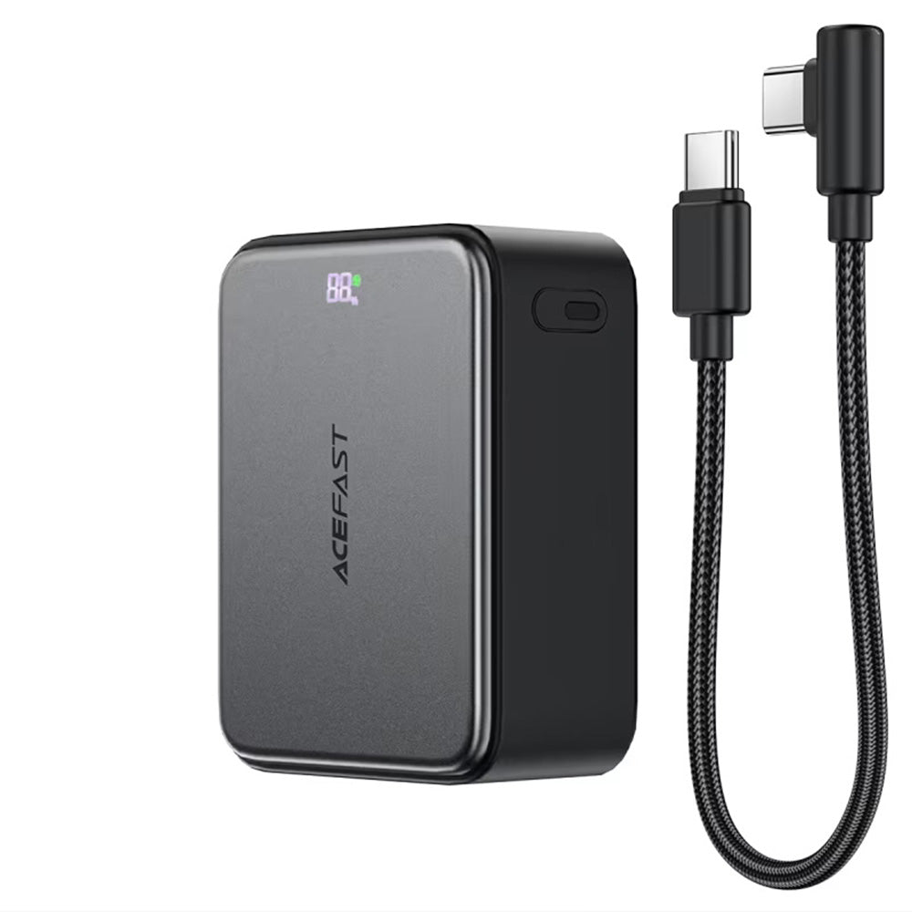 Baterie Externa Acefast M28, 10000mAh, 22.5W, QC + PD , 1 x USB-A - 2 x USB-C, Neagra