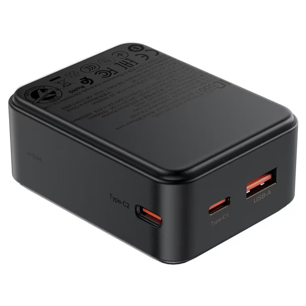 Baterie Externa Acefast M28, 10000mAh, 22.5W, QC + PD , 1 x USB-A - 2 x USB-C, Neagra