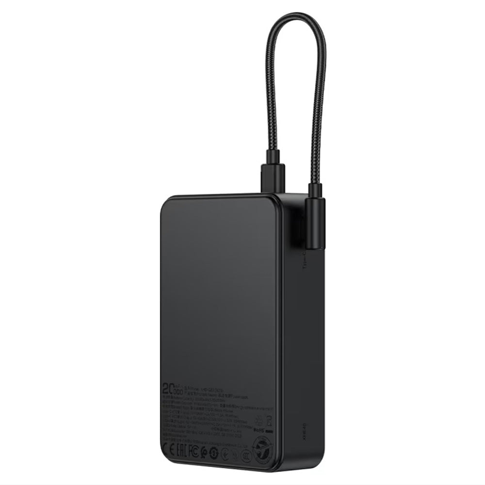 Baterie Externa Acefast M29, 20000mAh, 22.5W, QC + PD,  1 x USB-A - 2 x USB-C, Neagra