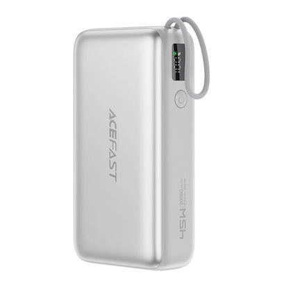Baterie Externa Acefast M34, 20000mAh, 45W, QC + PD , 1 x  USB-A - 2 x USB-C, Argintie