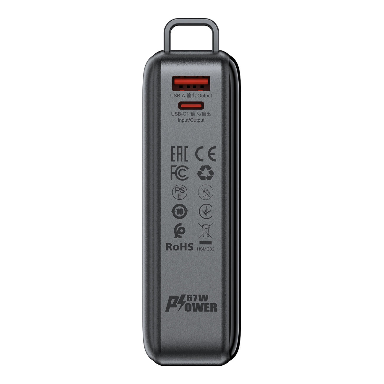 Baterie Externa  Acefast M4, 20000mAh, 67W, PD, 1 x USB-A - 2 x USB-C, Neagra