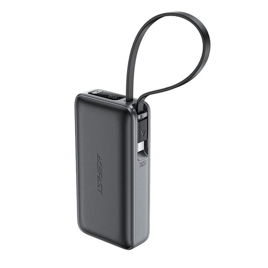Baterie Externa Acefast M7, 10000mAh, 30W, QC + PD, 1 x USB-A - 2 x USB-C, Neagra