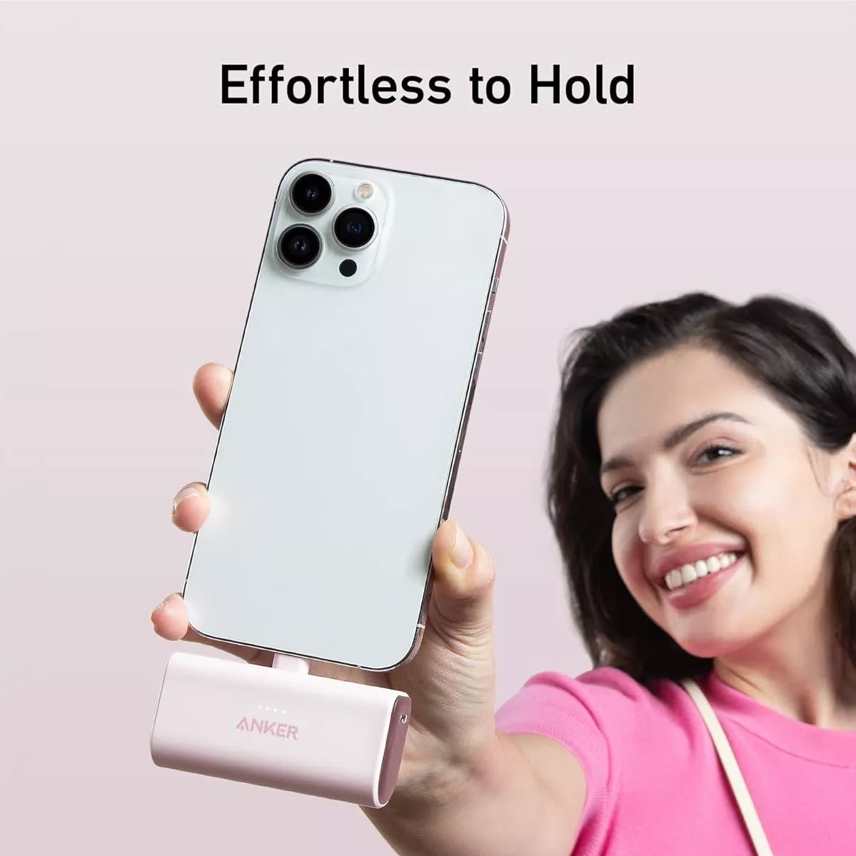 Baterie Externa Anker Nano, 5000mAh, 12W, 1 x Lightning, Alba A1645G21