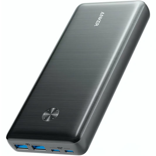 Anker PowerCore III Elite External Battery, 25600mAh, 87W, QC + PD, 2 x USB-A - 2 x USB-C, Black A1291H11 