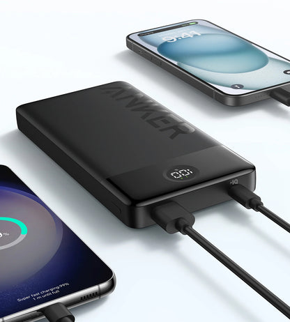 Baterie Externa Anker PowerCore 326, 20000mAh, 15W, 1 x USB-A - 1 x USB-C, Neagra A1367G11