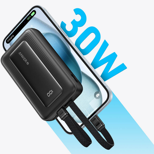 Baterie Externa Anker PowerCore, 10000mAh, 30W, QC + PD, 1 x Lightning - 1 x USB-A - 2 x USB-C, Neagra A1680G11