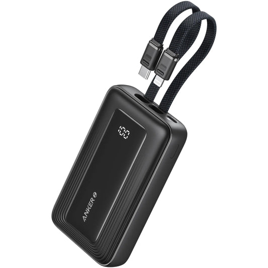 Anker PowerCore External Battery, 20000mAh, 30W, QC + PD, 1 x Lightning - 1 x USB-A - 2 x USB-C, Black A1681G11 