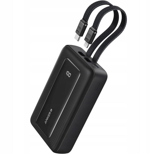 Baterie Externa Anker PowerCore, 10000mAh, 30W, QC + PD, 1 x Lightning - 1 x USB-A - 2 x USB-C, Neagra A1680G11
