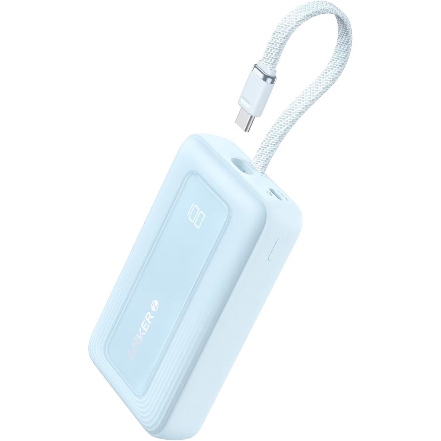 Baterie Externa Anker Zolo, 10000mAh, 30W, QC + PD, 1 x USB-A - 2 x USB-C, Albastra A1688031