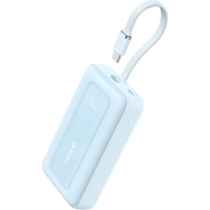 Baterie Externa Anker Zolo, 10000mAh, 30W, QC + PD, 1 x USB-A - 2 x USB-C, Albastra A1688031
