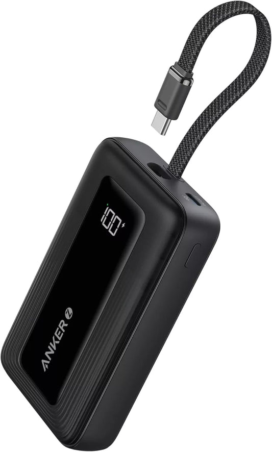 Baterie Externa Anker Zolo, 20000mAh, 30W, QC + PD, 1 x USB-A - 2 x USB-C, Neagra A1689H11