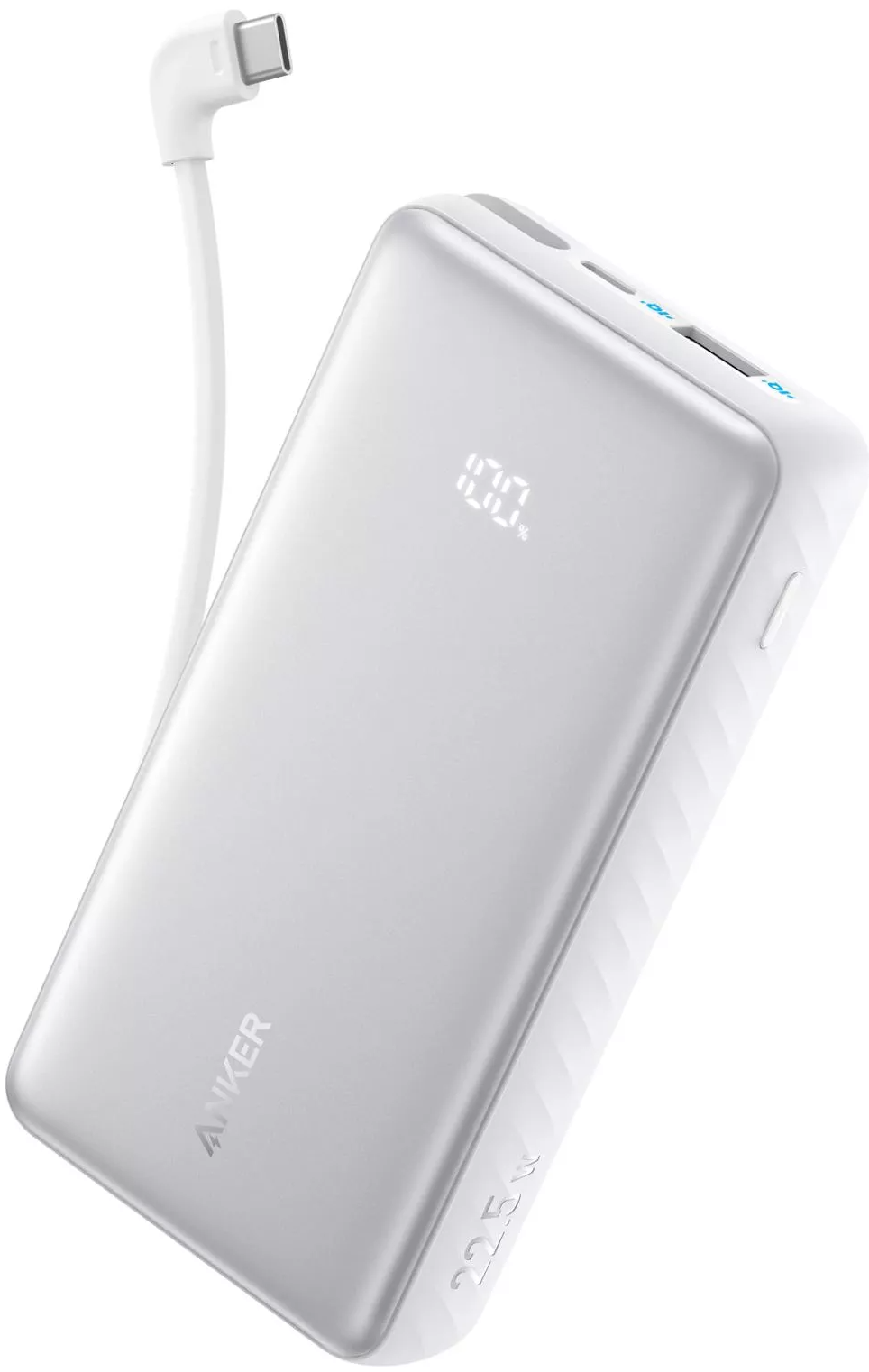 Baterie Externa Anker Zolo, 10000mAh, 22.5W, QC + PD, 1 x USB-A - 2 x USB-C, Alba A110DH21