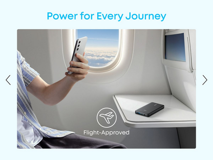 Baterie Externa Anker Zolo, 10000mAh, 22.5W, QC + PD, 1 x USB-A - 2 x USB-C, Alba A110DH21