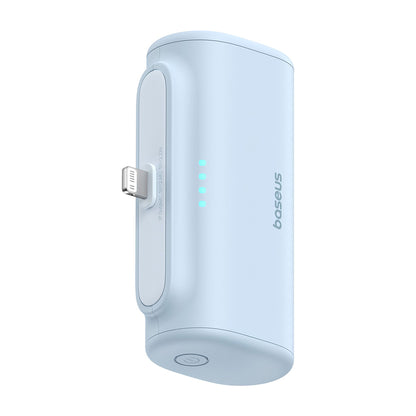 Baterie Externa Baseus Compact, 5000mAh, 20W, PD, 1 x Lightning - 1 x USB-C, Albastra P10068307313-00