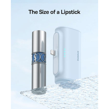 Baterie Externa Baseus Compact, 5000mAh, 20W, PD, 1 x Lightning - 1 x USB-C, Albastra P10068307313-00