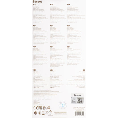 Baterie Externa Baseus Airpow, 10000mAh, 20W, QC + PD, 1 x USB-A - 1 x USB-C, Alba