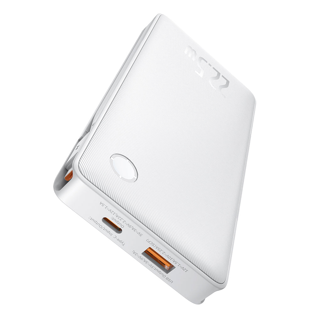 Baterie Externa Baseus Airpow Lite, 10000mAh, 22.5W, QC + PD, 1 x Lightning - 1 x USB-A - 2 x USB-C, Alba P10067501213-00