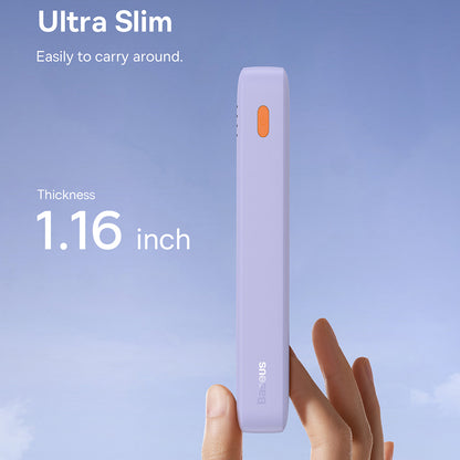 Baterie Externa Baseus Airpow, 20000mAh, 20W, QC + PD, 1 x USB-A - 1 x USB-C, Mov P10022804513-00