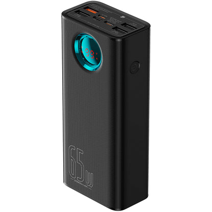 Baterie Externa Baseus Amblight Digital Display, 26800mAh, 65W, QC + PD, 1 x USB-C - 4 x USB-A, Neagra P10022402113-00