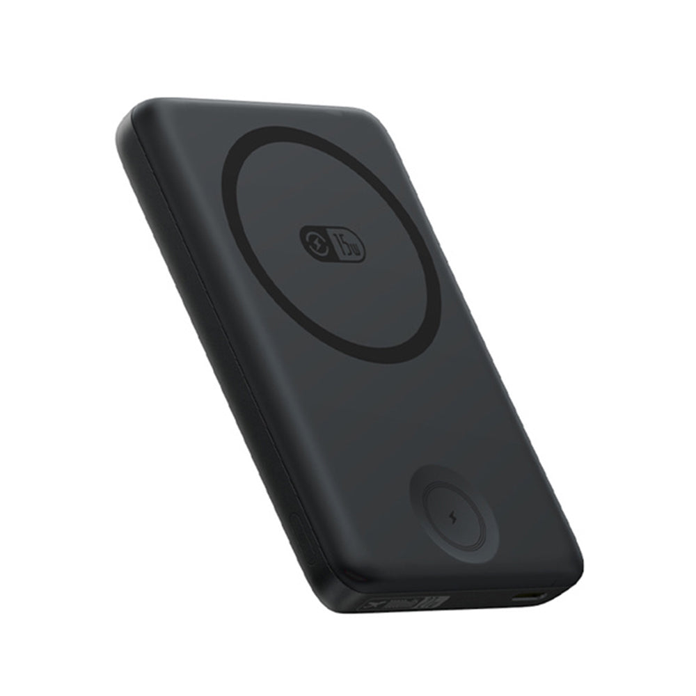 Baterie Externa Baseus Bank EnerFill FT11, 10000mAh, 27W, PD + QI + FQI, 2 x QI - 1 x USB-C, Neagra P1008210G123-00