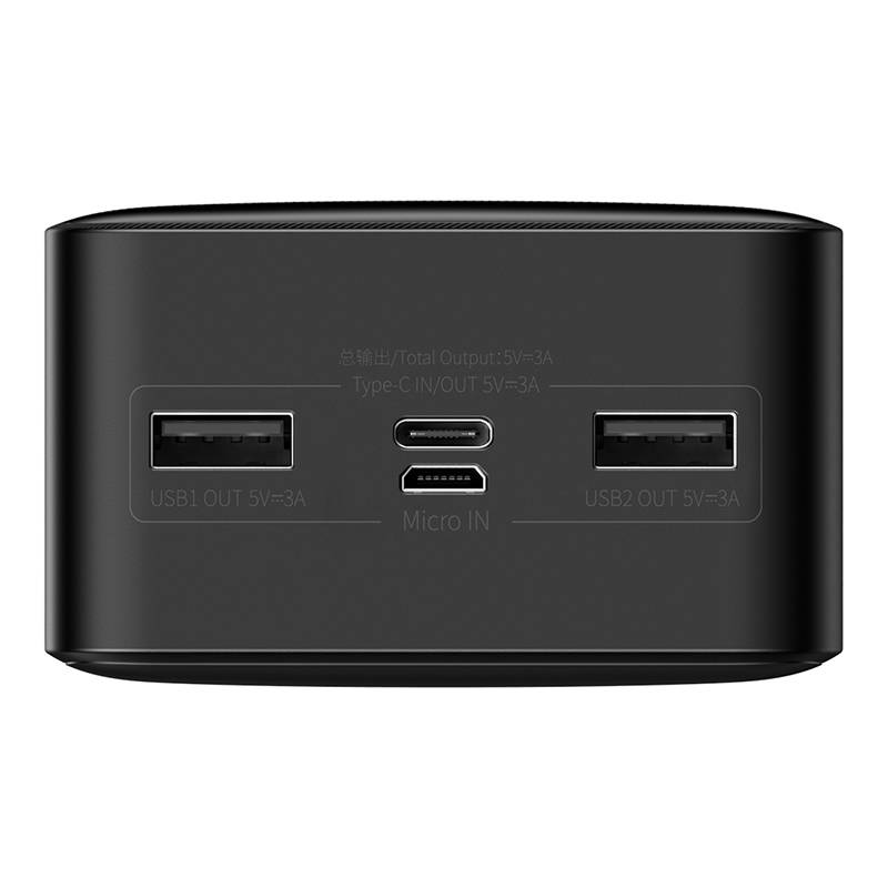 Baterie Externa Baseus Bipow, 30000mAh, 15W, 1 x USB-C - 2 x USB-A, Neagra PPBD050201