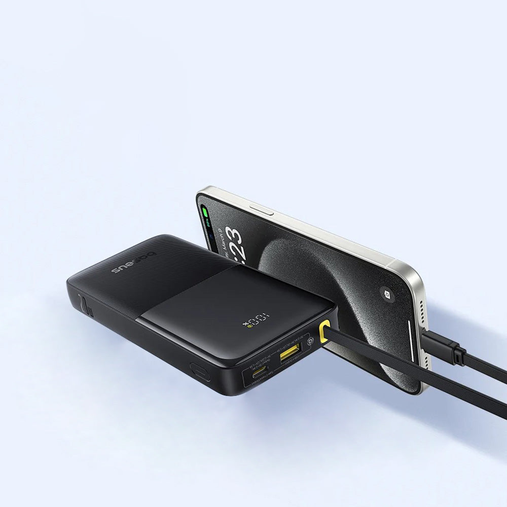 Baterie Externa Baseus Bipow 2, 20000mAh, 20W, QC + PD, 1 x USB-A - 2 x USB-C, Neagra P10077101113-01