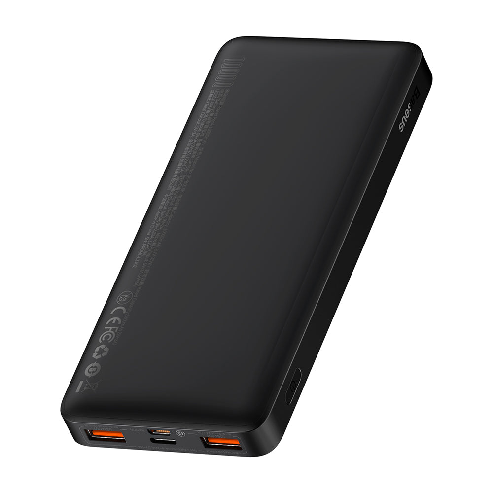 Baterie Externa Baseus Bipow, 10000mAh, 20W, QC + PD, 1 x USB-C - 2 x USB-A, Neagra PPBD050301