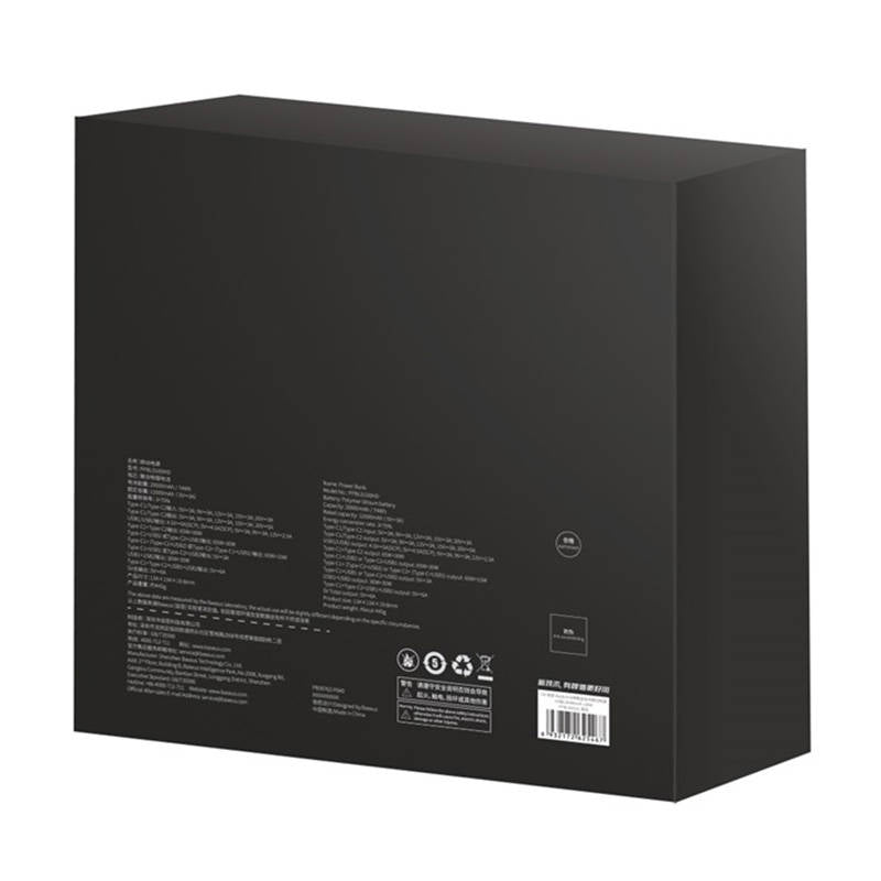 Baterie Externa Baseus Blade HD, 20000mAh, 100W, QC + PD, 2 x USB-A - 2 x USB-C, Neagra PPBL000301