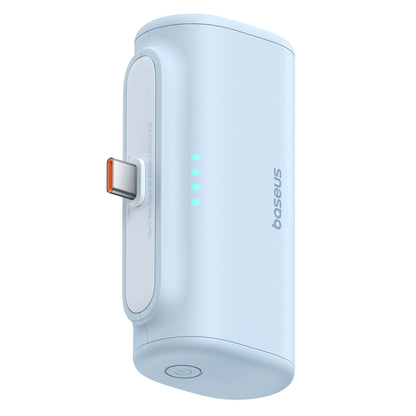 Baterie Externa Baseus Compact, 5000mAh, 20W, PD, 2 x USB-C, Albastra P10068306313-00