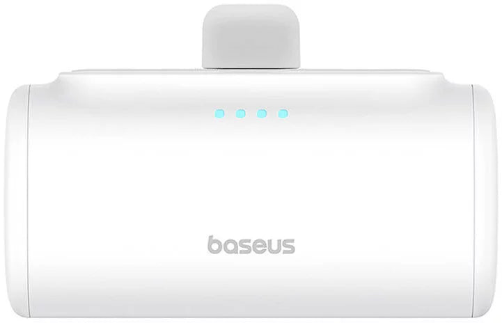 Baterie Externa Baseus Compact, 5000mAh, 20W, PD, 1 x Lightning - 1 x USB-C, Alba P10068307213-00