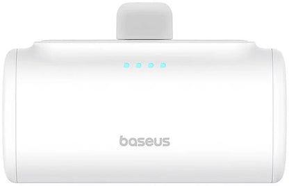 Baterie Externa Baseus Compact, 5000mAh, 20W, PD, 1 x Lightning - 1 x USB-C, Alba P10068307213-00