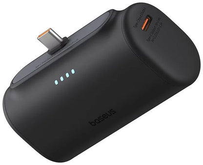 Baterie Externa Baseus Compact, 5000mAh, 20W, PD, 2 x USB-C, Neagra P10068306113-00