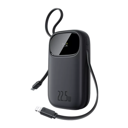 Baterie Externa Baseus EnerFill FC31, 20000mAh, 22.5W, QC + PD, 1 x Lightning - 1 x USB-A - 2 x USB-C, Neagra P10082107123-00