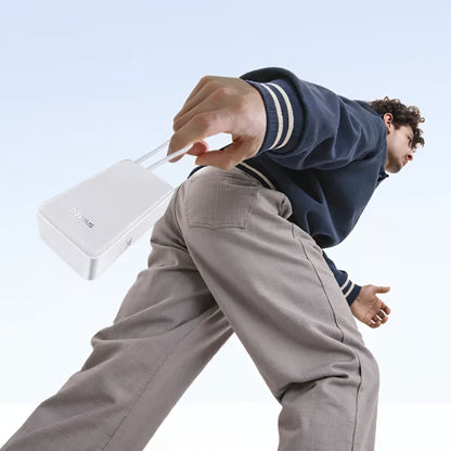 Baterie Externa Baseus EnerFill Bipow2 Pro, 30000mAh, 22.5W, QC + PD, 1 x USB-A - 2 x USB-C, Alba E0028101