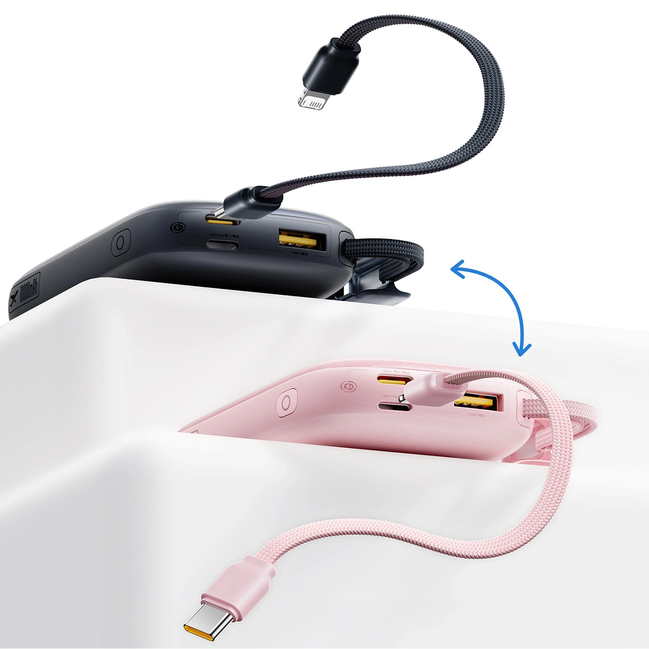 Baterie Externa Baseus EnerFill FC21 QPow 3 Ultra, 10000mAh, 22.5W, QC + PD, 1 x USB-A - 1 x USB-C, Neagra