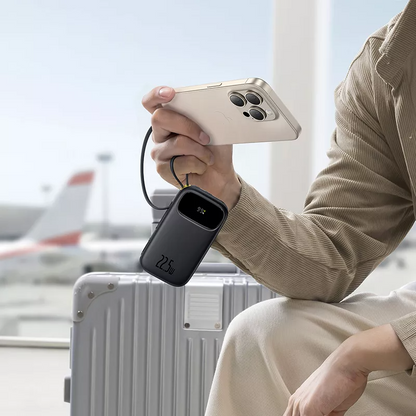 Baterie Externa Baseus EnerFill FC31, 20000mAh, 22.5W, QC + PD, 1 x Lightning - 1 x USB-A - 2 x USB-C, Neagra P10082107123-00
