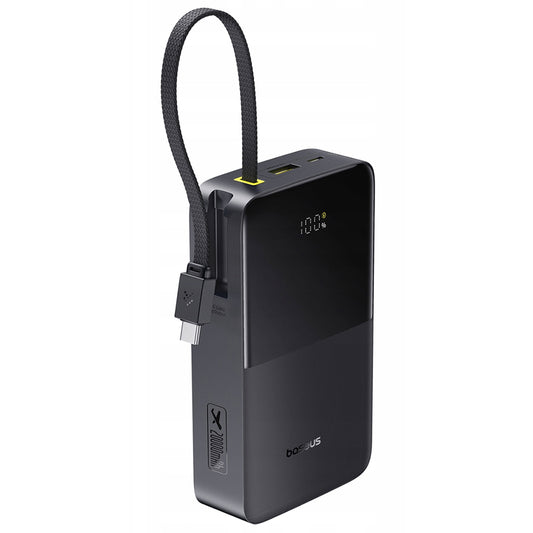 Baterie Externa Baseus EnerFill Bipow2 Pro, 20000mAh, 22.5W, QC + PD, 1 x USB-A - 2 x USB-C, Neagra E0027701