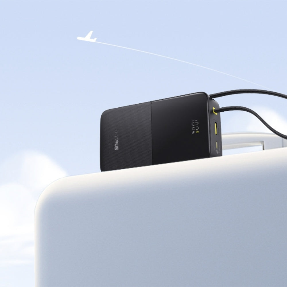 Baterie Externa Baseus EnerFill Bipow2 Pro, 20000mAh, 22.5W, QC + PD, 1 x USB-A - 2 x USB-C, Neagra E0027701