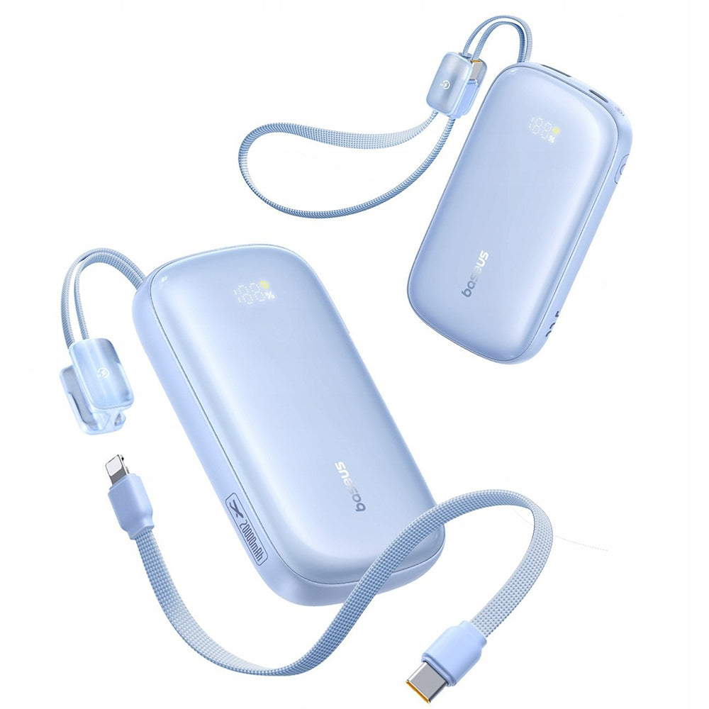 Baterie Externa Baseus EnerFill FC21 Qpow 3 Ultra, 10000mAh, 22.5W, QC + PD, 1 x USB-A - 1 x USB-C, Albastra E0027L03