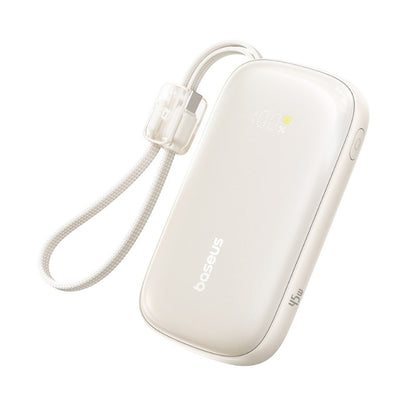 Baterie Externa Baseus EnerFill FC21 Qpow 3 Ultra, 10000mAh, 45W, QC + PD, 1 x USB-A - 1 x USB-C, Bej E0027Q01