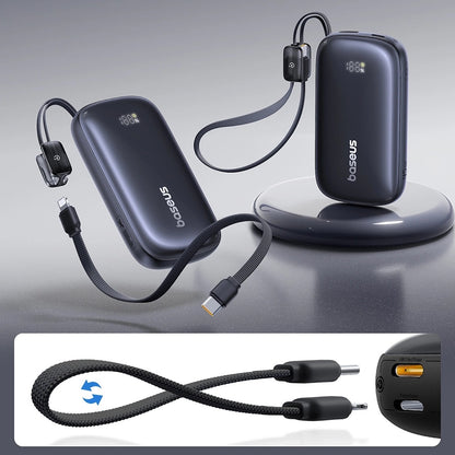 Baterie Externa Baseus EnerFill FC21 Qpow 3 Ultra, 10000mAh, 45W, QC + PD, 1 x USB-A - 1 x USB-C, Neagra E0027Q00