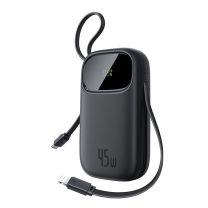 Baterie Externa Baseus EnerFill FC31 Qpow 3, 10000mAh, 45W, QC + PD, 1 x Lightning - 1 x USB-A - 2 x USB-C, Neagra E0028C00