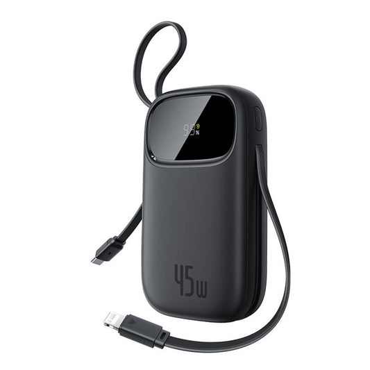 Baterie Externa Baseus EnerFill FC31 Qpow 3, 10000mAh, 45W, QC + PD, 1 x Lightning - 1 x USB-A - 2 x USB-C, Neagra E0028C00