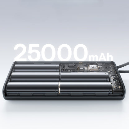 Baterie Externa Baseus EnerFill FC41, 25000mAh, 145W, QC + PD, 1 x USB-A - 3 x USB-C, Neagra E0028H03