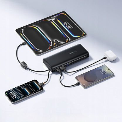 Baterie Externa Baseus EnerFill FC41, 25000mAh, 145W, QC + PD, 1 x USB-A - 3 x USB-C, Neagra E0028H03