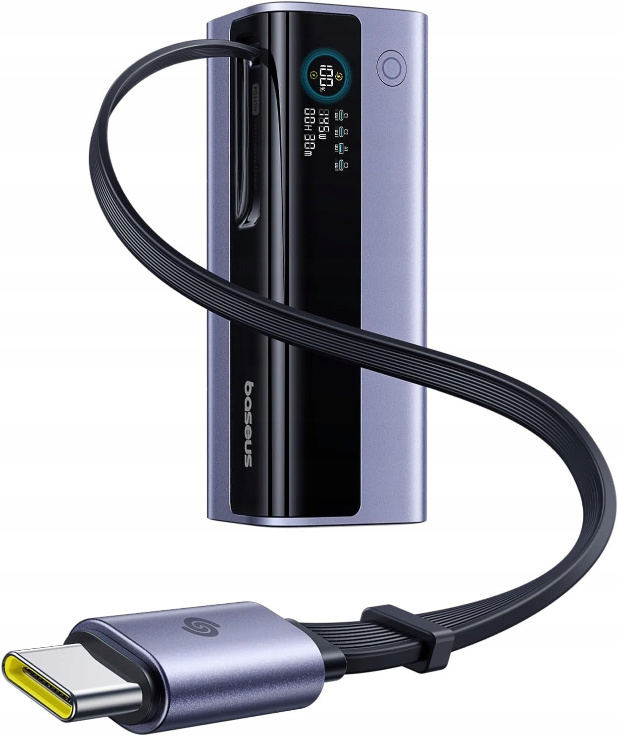 Baterie Externa Baseus EnerGeek GR11, 20000mAh, 145W, QC + PD, 1 x USB-A - 3 x USB-C, Gri