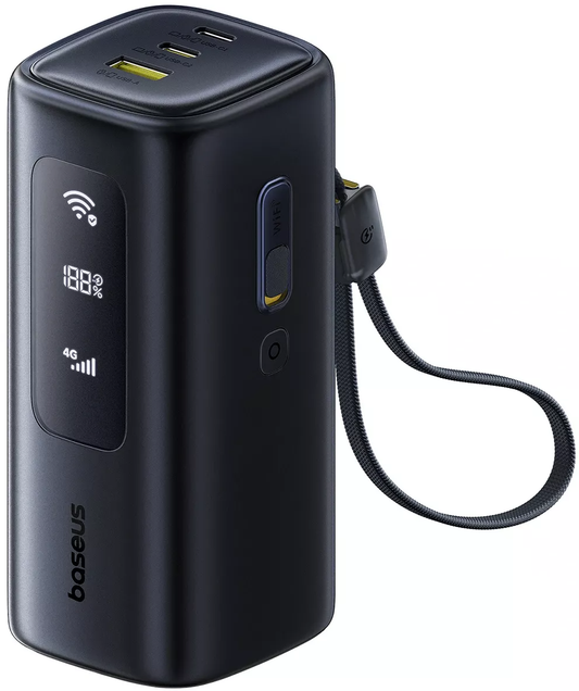 Baterie Externa Baseus EnerGeek GX11, 20000mAh, 67W, QC + PD, 1 x USB-A - 2 x USB-C, Neagra E0025701