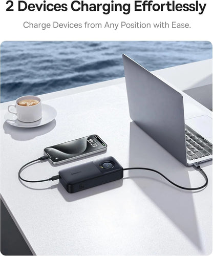 Baterie Externa Baseus Free2Pull, 20000mAh, 65W, PD, 1 x USB-C, Neagra P10073700123-00