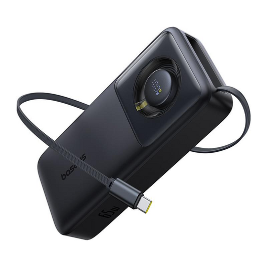 Baterie Externa Baseus Free2Pull, 20000mAh, 65W, PD, 2 x USB-C, Neagra, Resigilata P10073700123-00