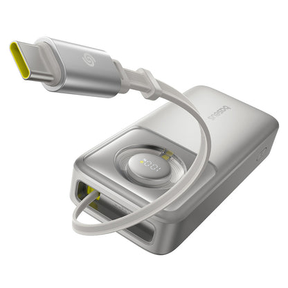 Baterie Externa Baseus Free2Pull, 20000mAh, 65W, PD, 2 x USB-C, Gri P10073700843-00